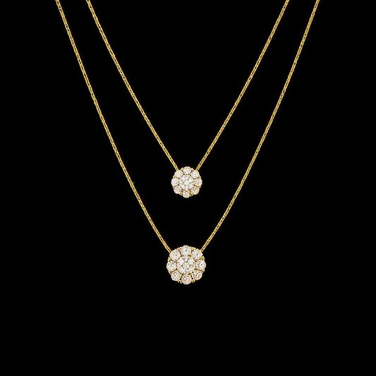 Collana doppia perla