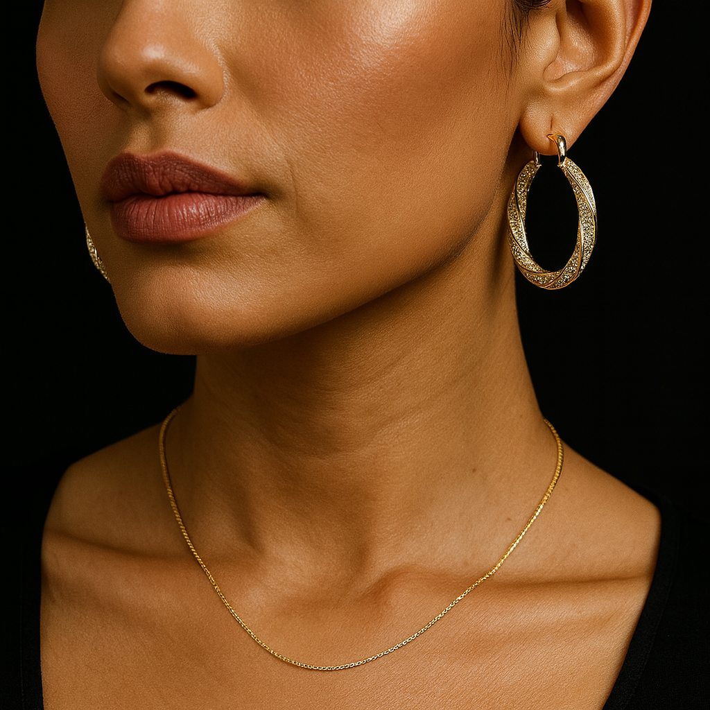 Orecchini Wave Moissanite 925