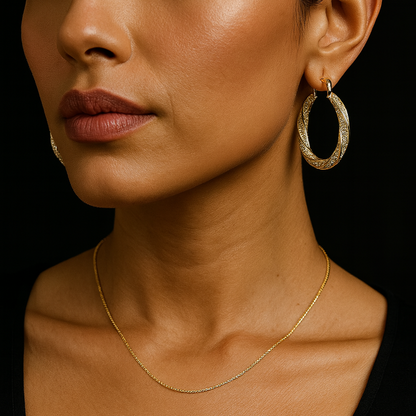 Orecchini Wave Moissanite 925