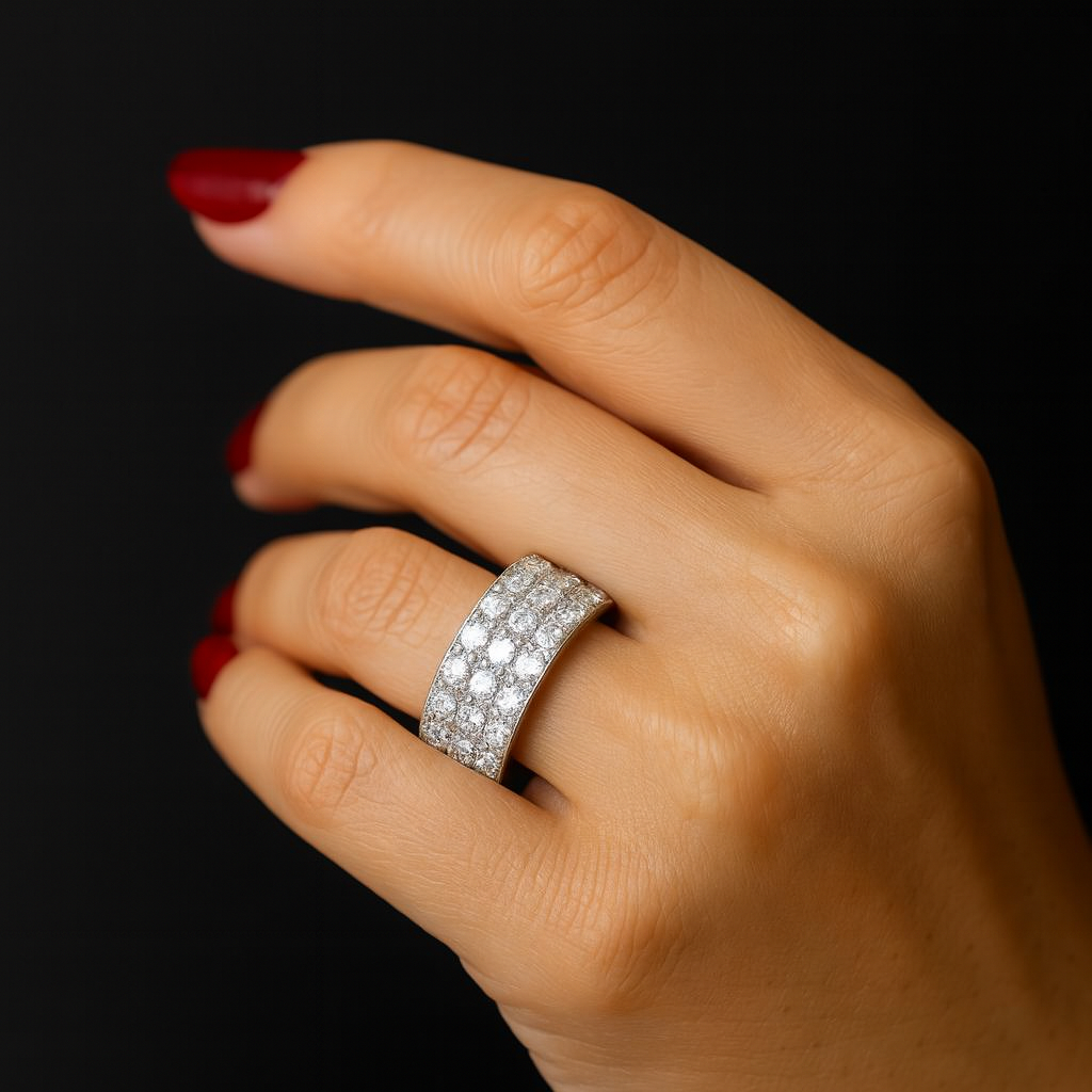 Anello Classico Moissanite 925