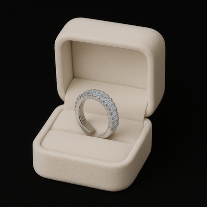 Anello Tennis Moissanite 925