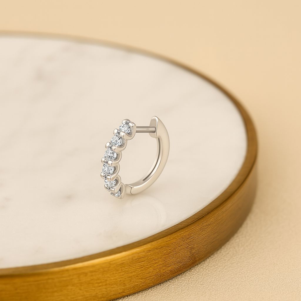 Orecchini Classici Moissanite 925