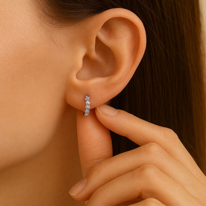 Orecchini Classici Moissanite 925