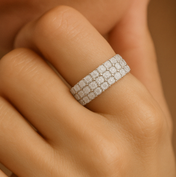 Anello Classico Moissanite 925