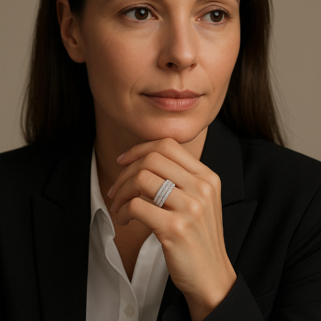 Anello Classico Moissanite 925
