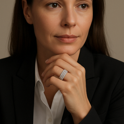 Anello Classico Moissanite 925