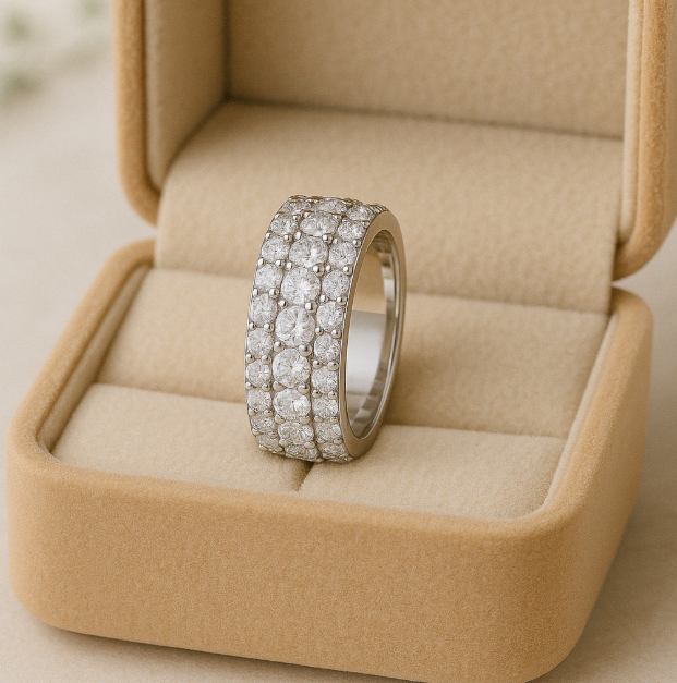 Anello Classico Moissanite 925