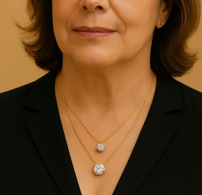 Collana doppia perla