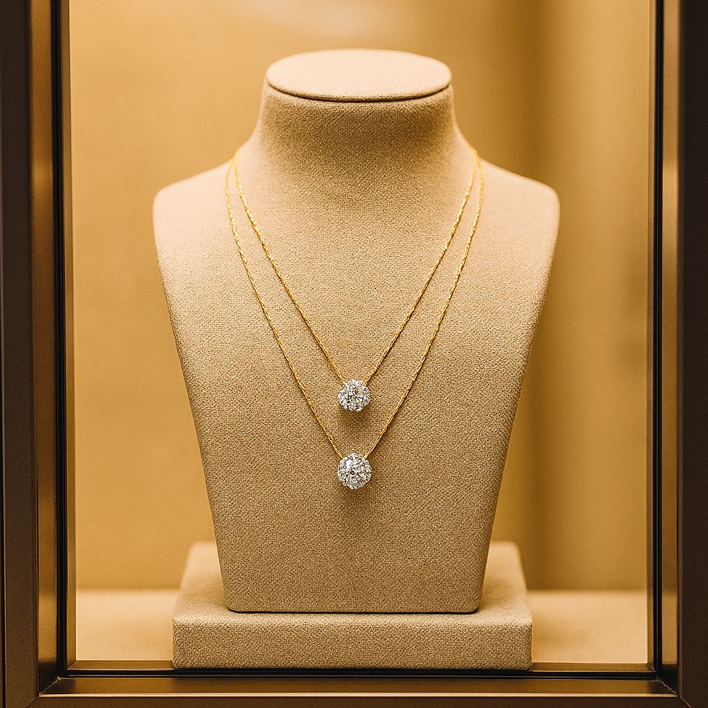 Collana doppia perla